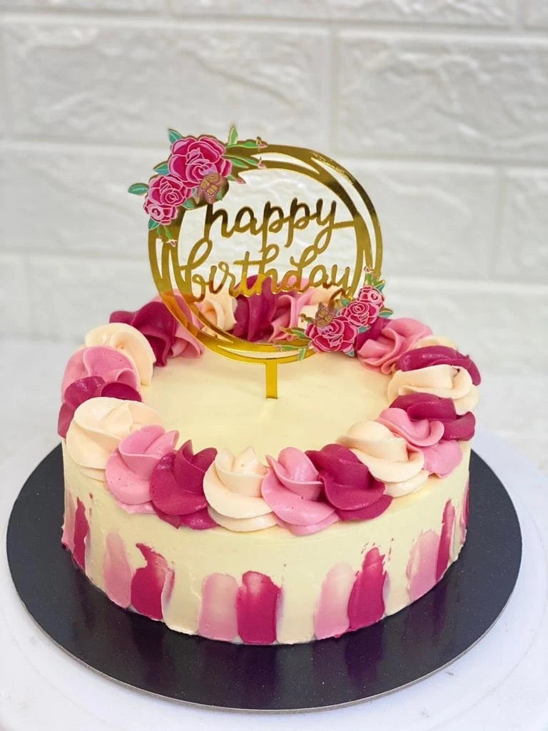 HBD Buttercream Cake